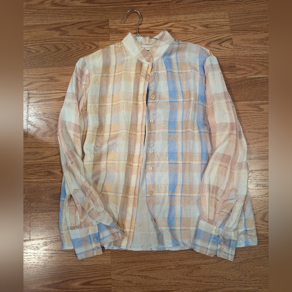 Zimmermann silk madras shirt sz 3